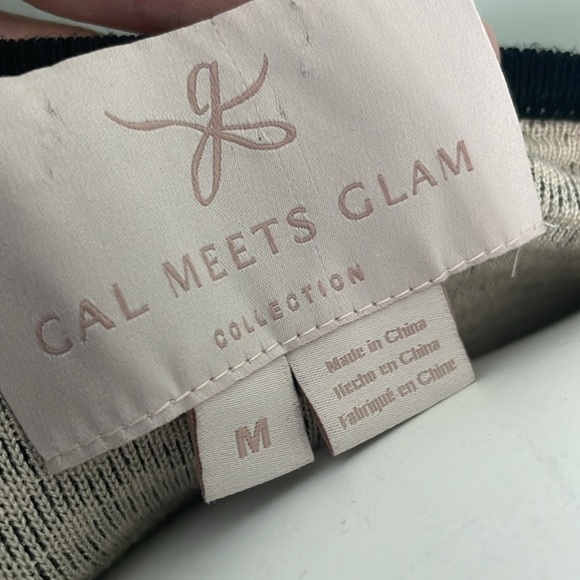 Gal Meets Glam Black Heidi Sweater Knit Long Sleeve Midi Dress Medium - Picture 9 of 12